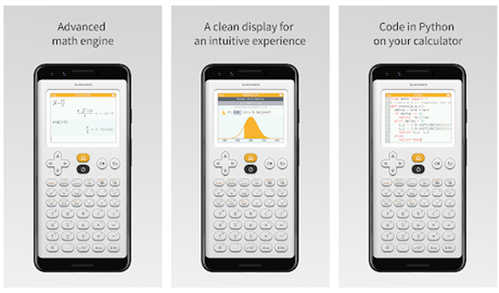 Screenshots of NumWorks Graphing Calculator